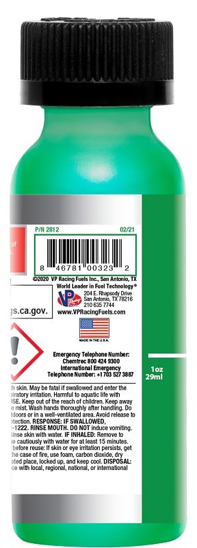 VP Racing 2812 Fuel Stabilizer with Ethanol Armor, 2 oz, Pack of 12 - VORG0053363