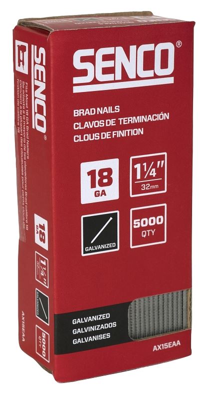 Senco AX15EAA Nail, Glue Collation, Suitable for: FinishPro 25XP, FinishPro 18Mg, F-18, SLP20XP Nailers - VORG0018903