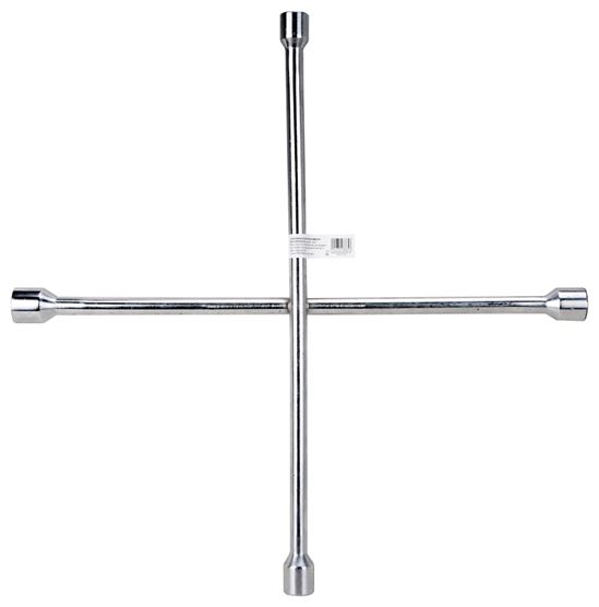 ProSource JL-AT-TGCW10133L Lug Wrench, Hex Socket, 17, 19, 21 and 23 mm Socket, 20 in L, Carbon Steel, Chrome - VORG0135509