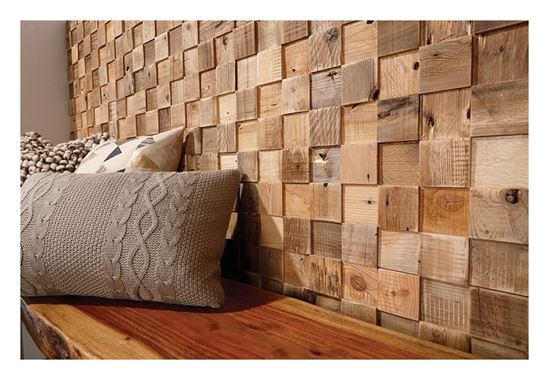 Timberwall Reclaimed Series TWRECUB Wall Plank, 19-3/4 in L, 8-1/2 in W, 8.2 sq-ft Coverage Area, Spruce/Pine/Fir Wood - VORG5440045