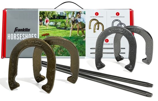 Franklin Sports 50020 Horseshoes Set, Cast Iron - VORG0277152