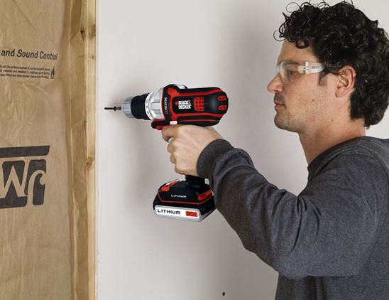 Black+Decker BDCDMT120C Drill/Driver, Battery Included, 20 V, 3/8 in Chuck, Keyless Chuck - VORG9837014