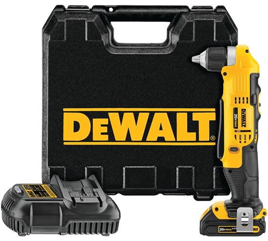 DEWALT DCD740C1 Drill/Driver Kit, Battery Included, 20 V, 3/8 in Chuck, Keyless, Ratcheting Chuck - VORG7691595