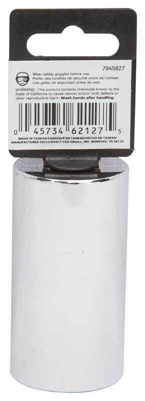 Vulcan MT6528988 Drive Socket, 30 mm Socket, 1/2 in Drive, 12-Point, Chrome Vanadium Steel, Chrome - VORG7945827