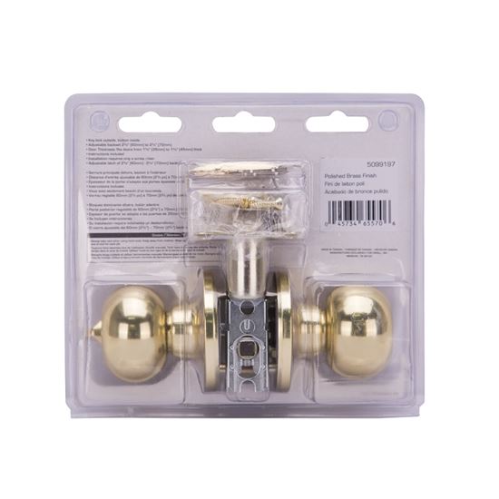 ProSource Entry Knob, Brass, K3, KW1 Keyway, 3 Grade, Pack of 3 - VORG5099197