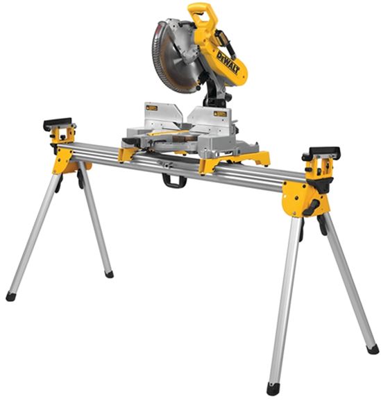 DEWALT DWX723 Miter Saw Stand, 500 lb, 151 in W Stand, 32 in H Stand, Aluminum, Black/Yellow - VORG4805180