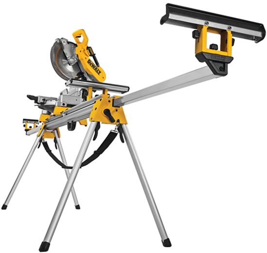 DEWALT DWX723 Miter Saw Stand, 500 lb, 151 in W Stand, 32 in H Stand, Aluminum, Black/Yellow - VORG4805180