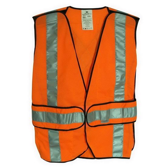 3M TEKK Protection 94625-80030T Reflective Safety Vest, One-Size, Fabric, Fluorescent Orange - VORG4310223