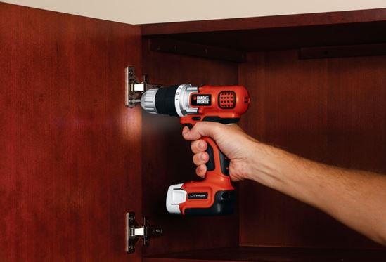 Black+Decker BDCDD12C/LDX112C Drill/Driver, Battery Included, 12 V, 3/8 in Chuck, Keyless Chuck - VORG1725282