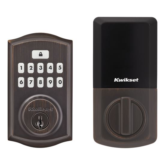 Kwikset 260 Series 9260 TRL 11P SMT RBP Smartcode Deadbolt with Tustin Lever, 2 Grade, Keyed One-Side Key, KW1 Keyway