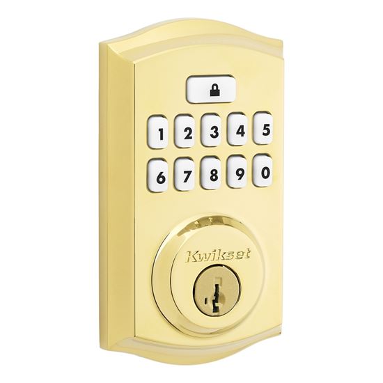 Kwikset 260 Series 9260 TRL L03 SMT RBP Smartcode Deadbolt with Tustin Lever, 2 Grade, Keyed One-Side Key, KW1 Keyway