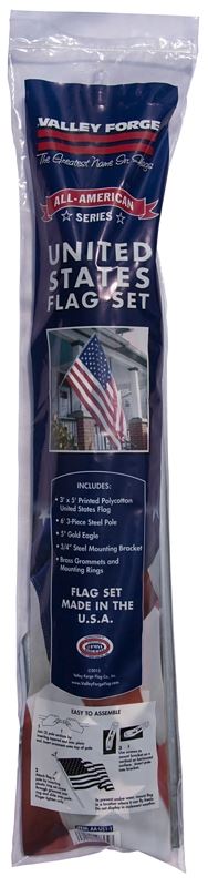 Valley Forge AA-US1-1 USA Flag Kit, Polycotton - VORG6234785