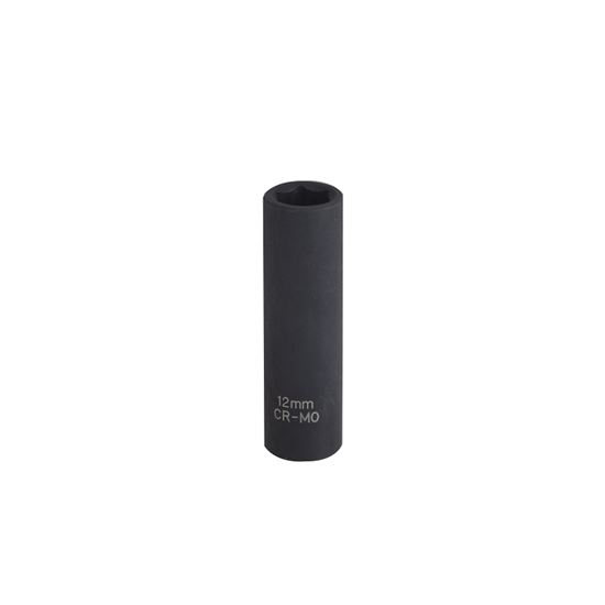 Vulcan Deep Impact Socket, 12 mm Socket, Black Phosphate