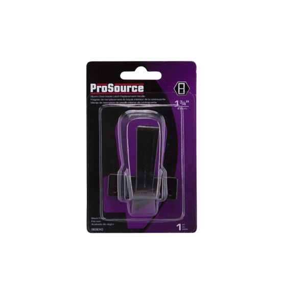 ProSource 31605-U-PS Inside Door Latch, Zinc, Black, 5/8 to 1-1/2 in Thick Door, 5/8 in Backset - VORG0838342