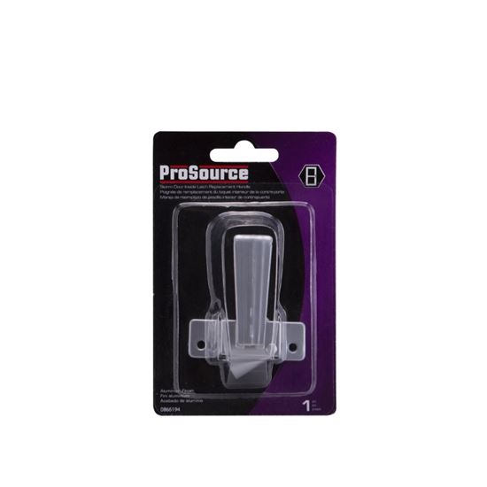 ProSource 31604-U-PS Inside Door Latch, Zinc, Aluminum, 5/8 to 1-1/2 in Thick Door, 5/8 in Backset - VORG0866194