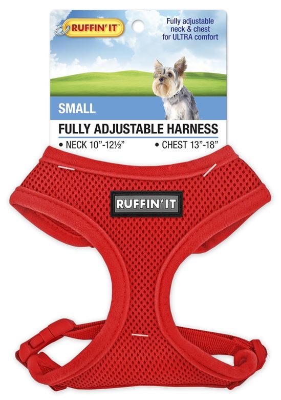 Ruffin'It 41462 Fully Adjustable Harness, 10 to 12-1/2 in x 13 to 18 in, Mesh Fabric, Assorted, Pack of 4 - VORG4768578