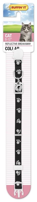 Ruffin'It 39249 Adjustable Breakaway Cat Collar, 3/8 in W Collar, 8 to 12 in L Collar, Fastening Method: Buckle, Nylon - VORG4768156