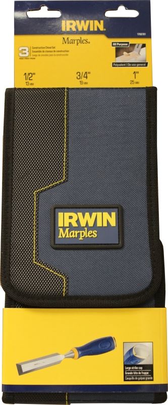 Irwin Marples Series 1768781 Construction Chisel Wallet, Steel Blade, Ergonomic Handle - VORG1783570