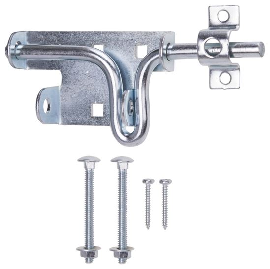 ProSource LR-173-PS Bolt Latch, 1-1/8 in Bolt Head, 6-1/2 in L Bolt, Steel, Zinc