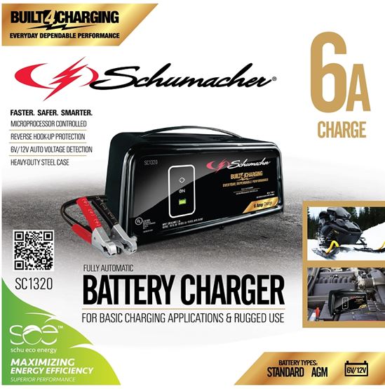 Schumacher SC1320 Battery Charger, 12 V Output, 2 A Charge - VORG7209794