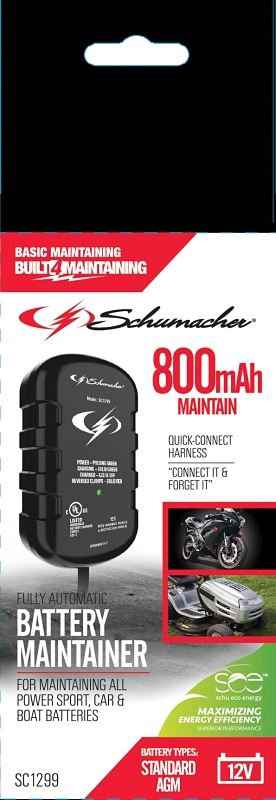 Schumacher SC1299 Battery Maintainer, 12 V Output, AGM Battery - VORG7209786