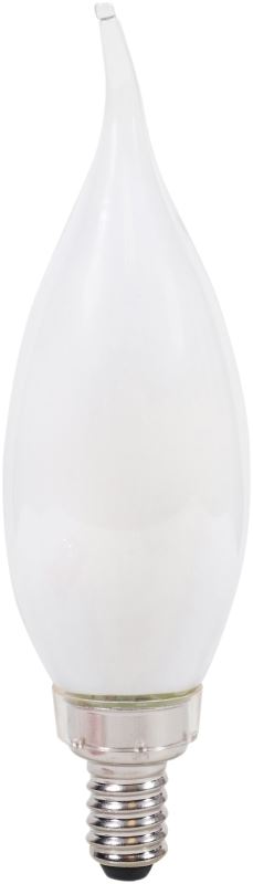 Sylvania 40780 Natural LED Bulb, Decorative, B10 Bent Tip Lamp, 40 W Equivalent, E12 Lamp Base, Dimmable, Frosted