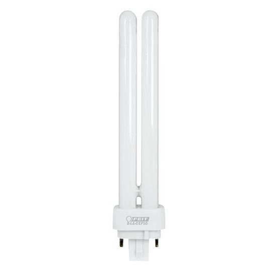 Feit Electric BPPLD26E/41 Compact Fluorescent Bulb, 26 W, PL Lamp, G24Q-3 Lamp Base, 1600 Lumens, 4100 K Color Temp