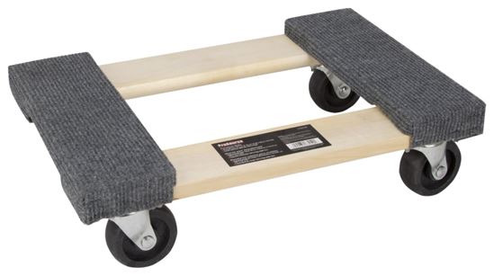 ProSource FD-1812 Furniture Dolly, 800 lbs, 18 in W Platform, 12 in D Platform, Hardwood Platform - VORG1754159