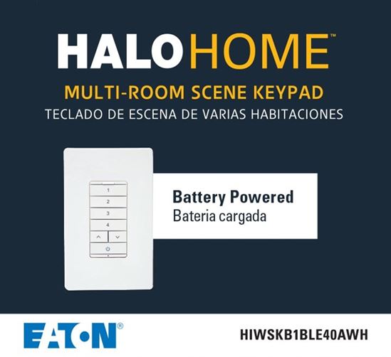 Halo HIWSKB1BLE40AWH Scene Keypad, Bluetooth, Wireless, White, Pack of 4 - VORG1101476