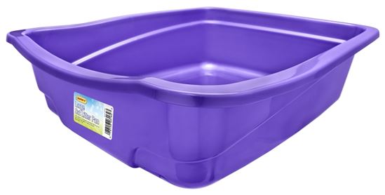 Ruffin'It 7N03162 Cat Pan, 14-7/8 in W, 5 in D, Polypropylene, Pack of 6