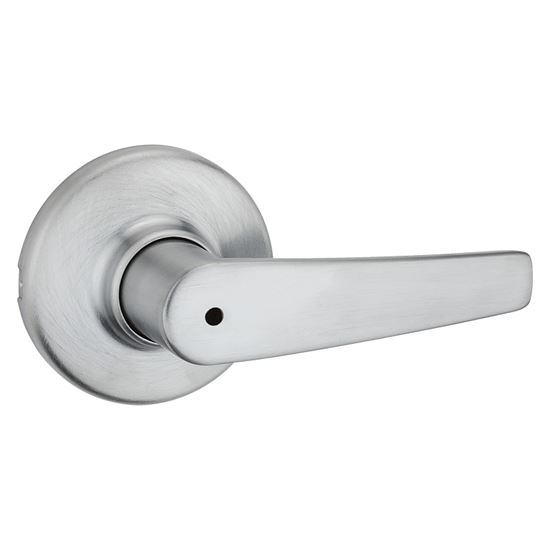 Kwikset 300DL 26D 6AL Privacy Lever, Satin Chrome, Zinc, Residential, Re-Key Technology: SmartKey, Reversible Hand