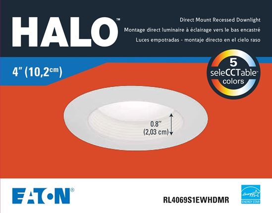 HALO RL4-DM Series RL4069S1EWHDMR LED Retrofit Module, 8.7 W, 120 V, LED Lamp, White, Matte - VORG5790027