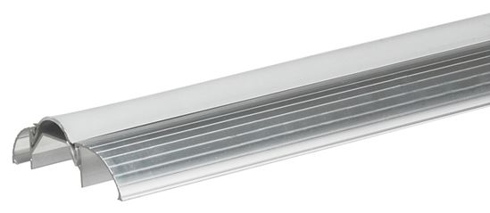 Frost King ST26HRA Top Threshold, 36 in L, 3 in W, Aluminum/Vinyl, Silver