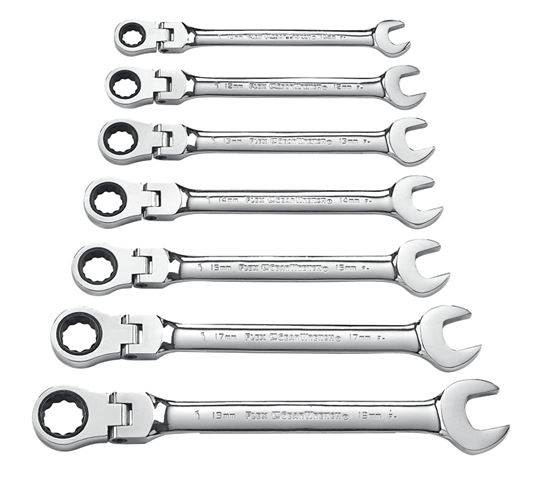 GearWrench 9900D Wrench Set, 7-Piece, Steel, Specifications: Metric Measurement