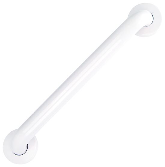 Boston Harbor SG01-01&0216 Grab Bar, 16 in L Bar, White, Wall Mounted Mounting