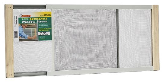 Frost King W.B. Marvin AWS1033 Window Screen, 10 in L, 19 to 33 in W, Aluminum