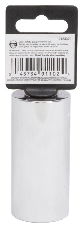 Vulcan MT6528954 Drive Socket, 1-1/16 in Socket, 1/2 in Drive, 12-Point, Chrome Vanadium Steel, Chrome - VORG2123370