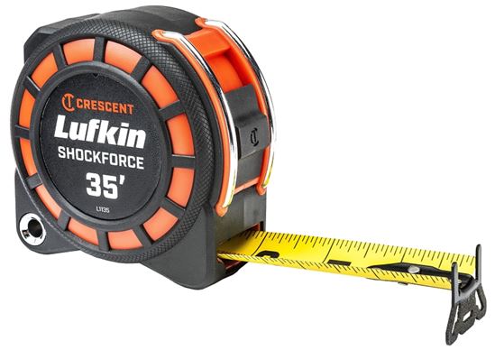 Crescent Lufkin L1135 Tape Measure, 35 ft L Blade, 1-3/16 in W Blade, Nylon Blade, ABS Case