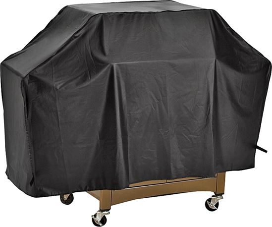 Omaha Grill Cover, 18 in W, 34 in H, Vinyl, Black