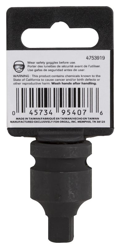 Vulcan MT6580308 Impact Adapter, Female Male Drive, 1-3/8 in L - VORG4753919