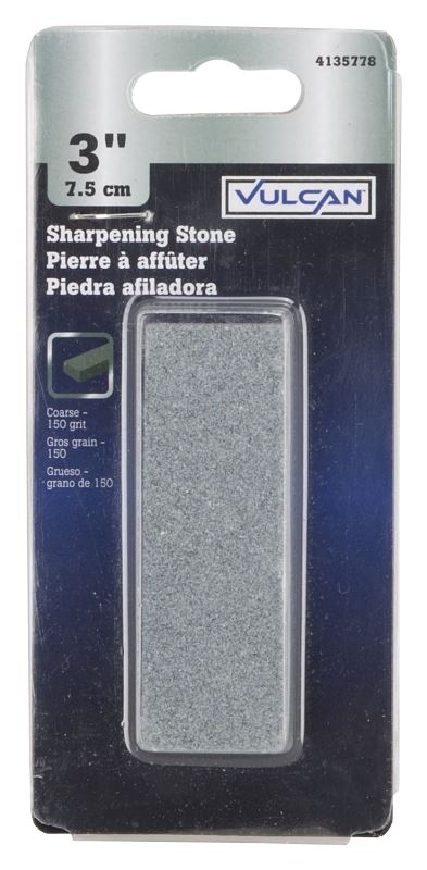 Vulcan RC076-2 Sharpening Stone, 3 in L, 1 in W, 3/8 in Thick, 150 Grit, Coarse, Aluminum Oxide Abrasive - VORG4135778