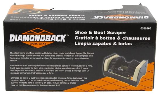 Diamondback ZJ1016 Shoe and Boot Scraper, Polypropylene Bristle - VORG0530360