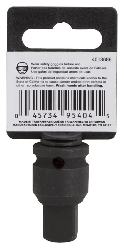 Vulcan MT6580303 Impact Adapter, Female Male Drive, 1-1/2 in L - VORG4013686