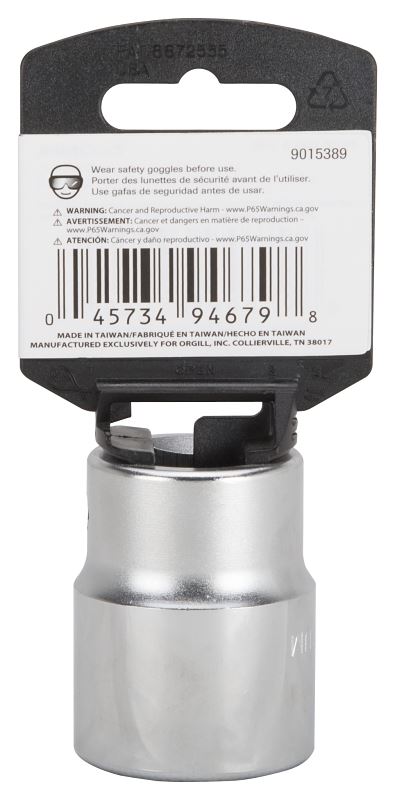 Vulcan MT-SM6029 Drive Socket, 29 mm Socket, 3/4 in Drive, 12-Point, Chrome Vanadium Steel, Chrome - VORG9015389