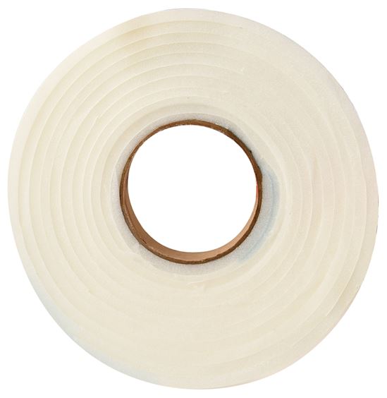 Frost King L344H Foam Tape, 1-1/2 in W, 17 ft L, 1/4 in Thick, Polyfoam, White