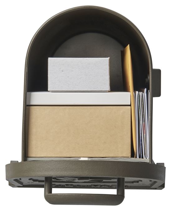 Gibraltar Mailboxes Arlington Series AR15T000 Mailbox, 1475 cu-in Capacity, Galvanized Steel, Bronze, 9-1/2 in W - VORG5863824