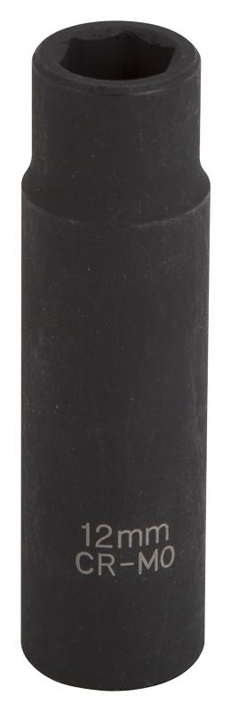 Vulcan Deep Impact Socket, 12 mm Socket, Black Phosphate