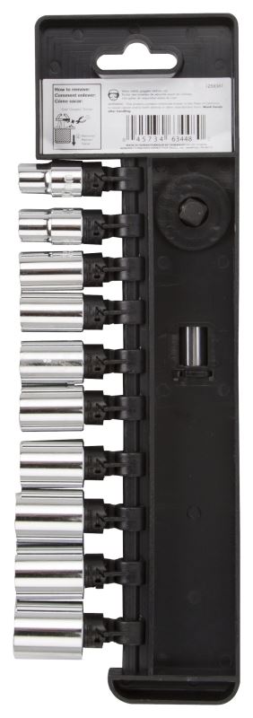 Vulcan 13PC-3M Socket Set, Chrome Vanadium Steel, Chrome - VORG1259381