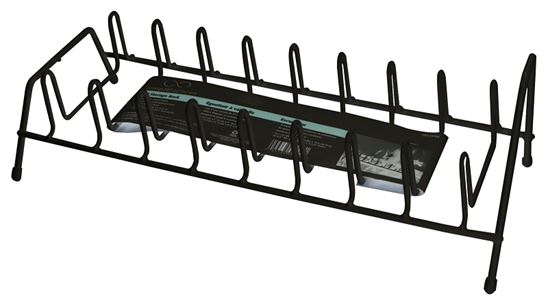 Simple Spaces JI-39W-3L Storage Rack, 4-3/4 in L, 5-3/4 in W, 14.13 in H, Steel, White - VORG0613448