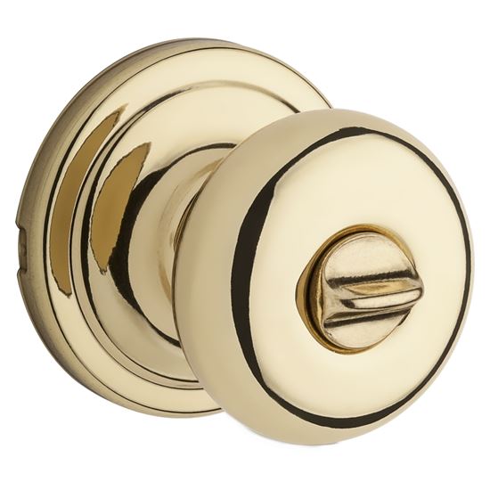 Kwikset Signature Series 730H36ALRCSBX Privacy Door Knob, Polished Brass - VORG8540585